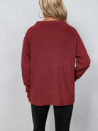 Cutout Zip Detail Sweater - Guy Christopher