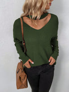 Cutout Zip Detail Sweater - Guy Christopher