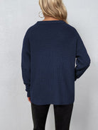 Cutout Zip Detail Sweater - Guy Christopher