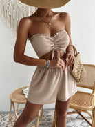 Sweetheart Neck Tube Top and Shorts Set - Guy Christopher 