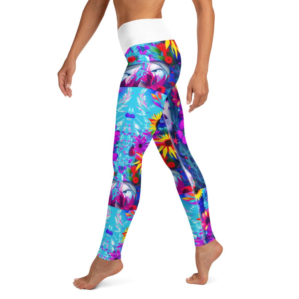 Dance of Nature Yoga Leggings - Experience a Serene Connection with the Earth - Express Your Soul's Graceful Movement. - Guy Christopher