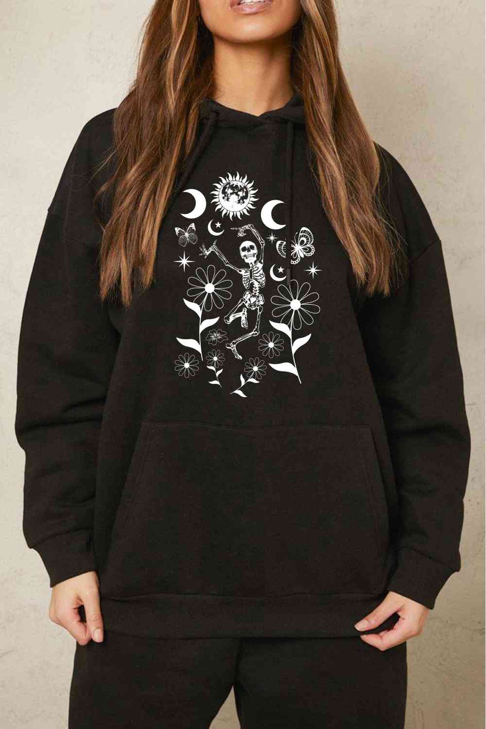 Simply Love Simply Love Full Size Dancing Skeleton Graphic Hoodie - Guy Christopher 