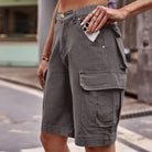 Denim Cargo Shorts with Pockets - Guy Christopher