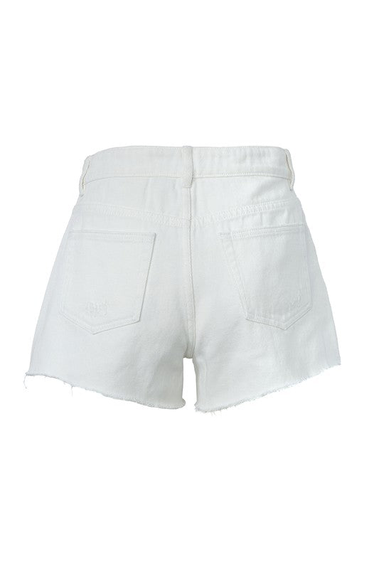 Distressed denim shorts - Guy Christopher