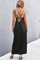 Double Strap Tie Back Dress - Guy Christopher