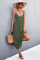 Double Strap Tie Back Dress - Guy Christopher