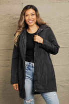 Double Take Faux Fur Trim Hooded Puffer Jacket - Guy Christopher