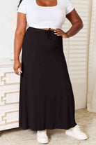 Double Take Full Size Soft Rayon Drawstring Waist Maxi Skirt Rayon - Guy Christopher