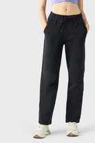 Drawstring Waist Sports Pants with Pockets - Guy Christopher