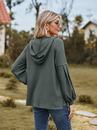 Dropped Shoulder Button-Down Hoodie - Guy Christopher