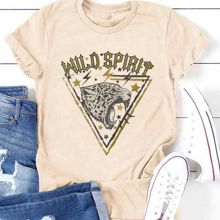 WILD SPIRIT Graphic Short Sleeve T-Shirt - Guy Christopher 