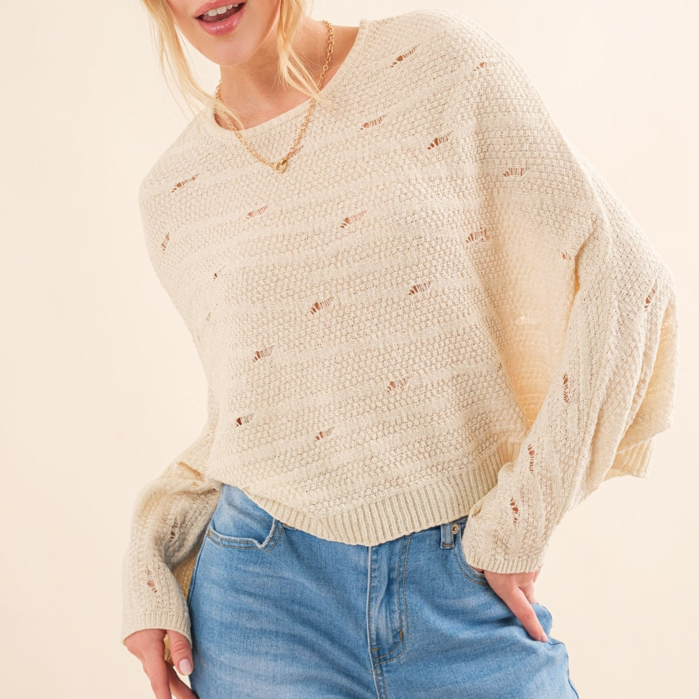 And The Why Dolman Sleeves Sweater