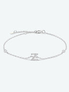 V To Z Zircon 925 Sterling Silver Bracelet - Guy Christopher 