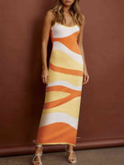 Spaghetti Strap Maxi Sweater Dress - Guy Christopher 