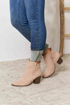 East Lion Corp Block Heel Point Toe Ankle Boots - Guy Christopher