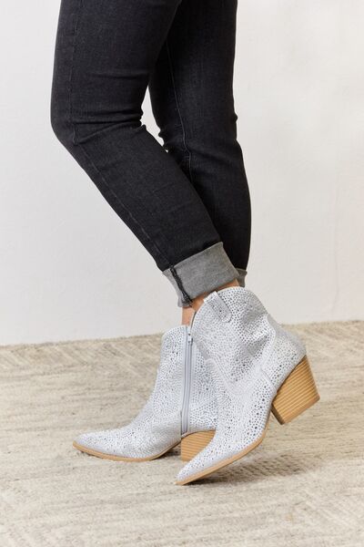 East Lion Corp Rhinestone Ankle Cowboy Boots - Guy Christopher