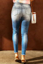 Easter Distressed Frayed Hem Jeans - Guy Christopher