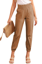 Elastic Waist Cropped Pants with Pockets - Guy Christopher