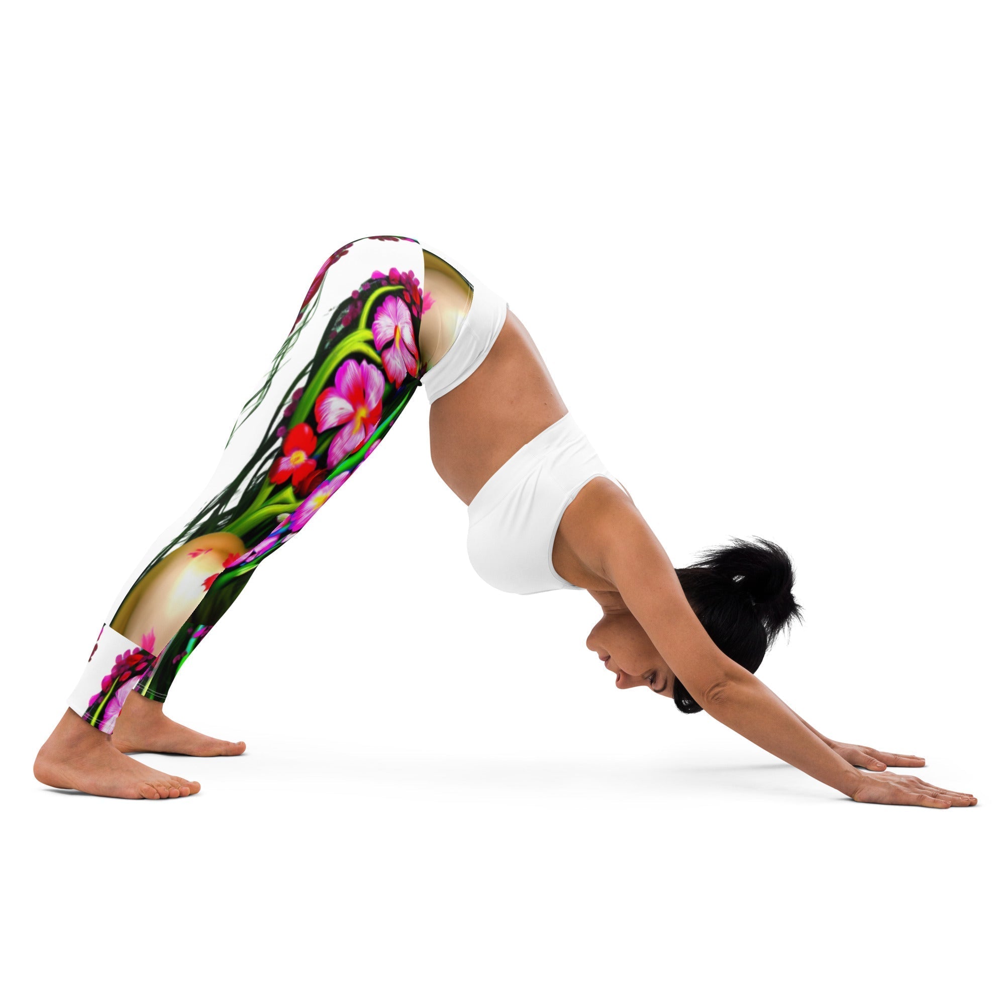 Elevate your yoga practice to new heights with Guy Christopher's Magical Yoga Leggings - A Dance of Ethereal Luxury that Adorns Your Body in Romance and Grace. - Guy Christopher