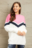 e.Luna Chevron Pullover Sweater - Guy Christopher