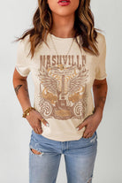 Embrace Your Inner Cowboy with the Western Graphic Round Neck T-Shirt - Let the Rugged and Romantic Spirit of the Wild West Unleash Your Soul. - Guy Christopher