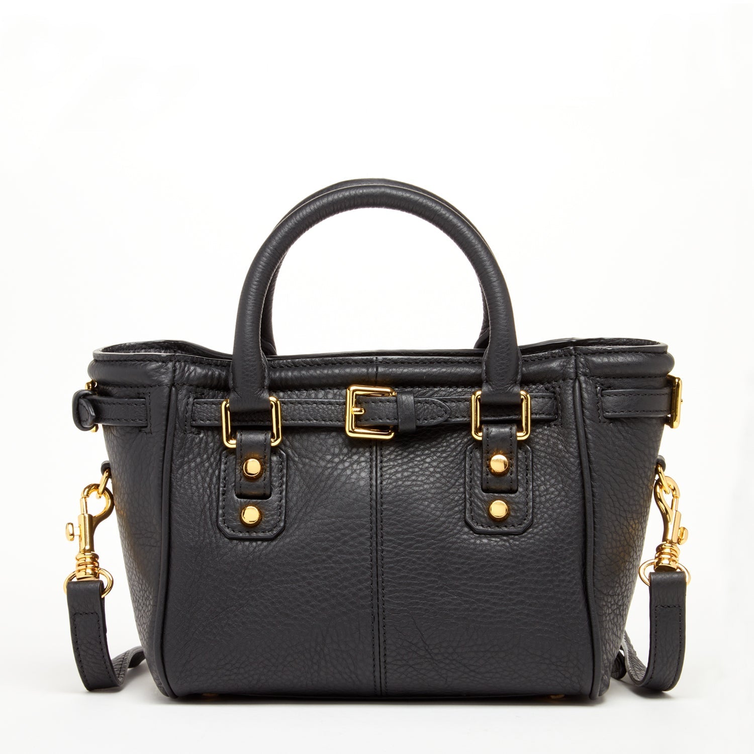 Emma Leather Satchel Bag Black - Guy Christopher