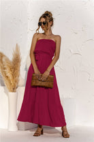Enchanted Dreams Strapless Maxi Dress - Embrace Romance and Captivate Hearts with Every Step - Guy Christopher
