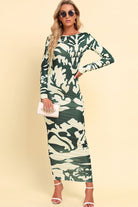 Enchanted Whimsy Printed Backless Maxi Dress - Embrace the Fairytale Romance and Blossom Like a Princess - Guy Christopher
