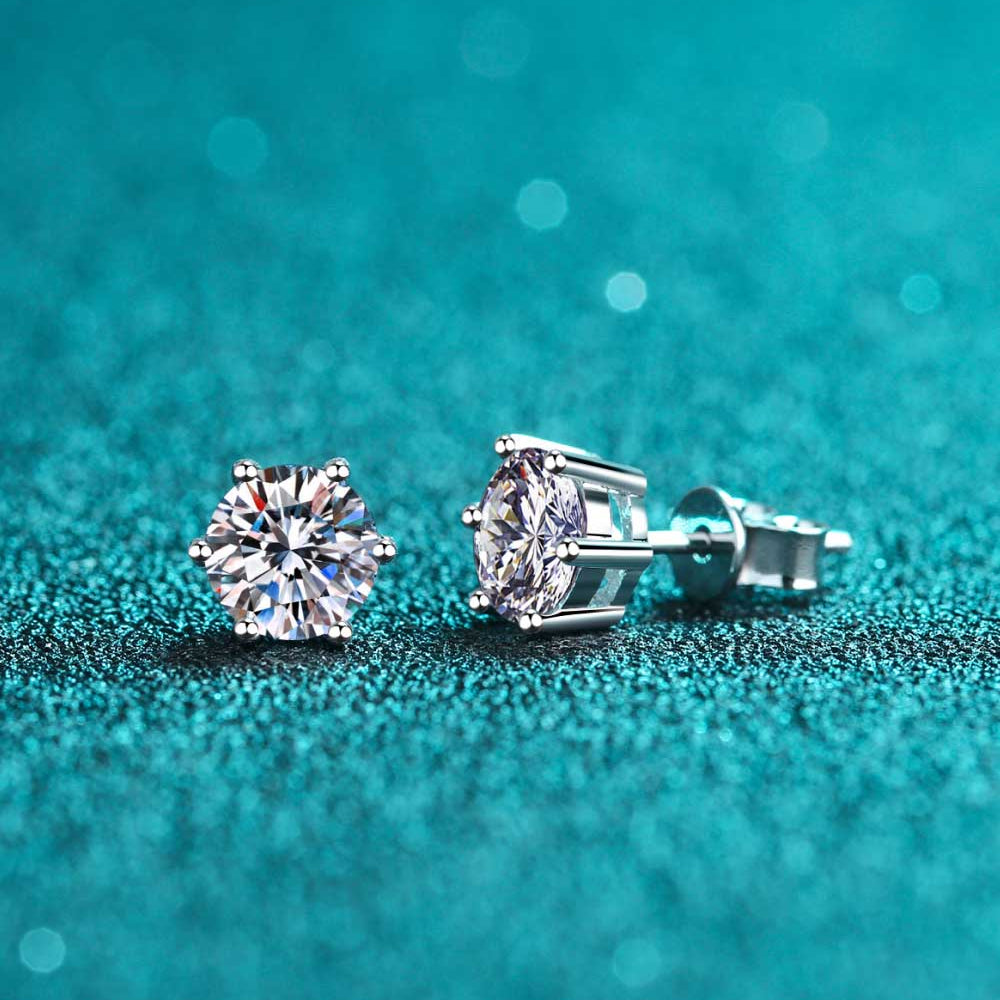 Enchanting Beauty - Sparkling Moissanite Earrings that Transport You to a World of Pure Romance and Sophistication. Indulge in Endless Mesmerizing Radiance Today. - Guy Christopher