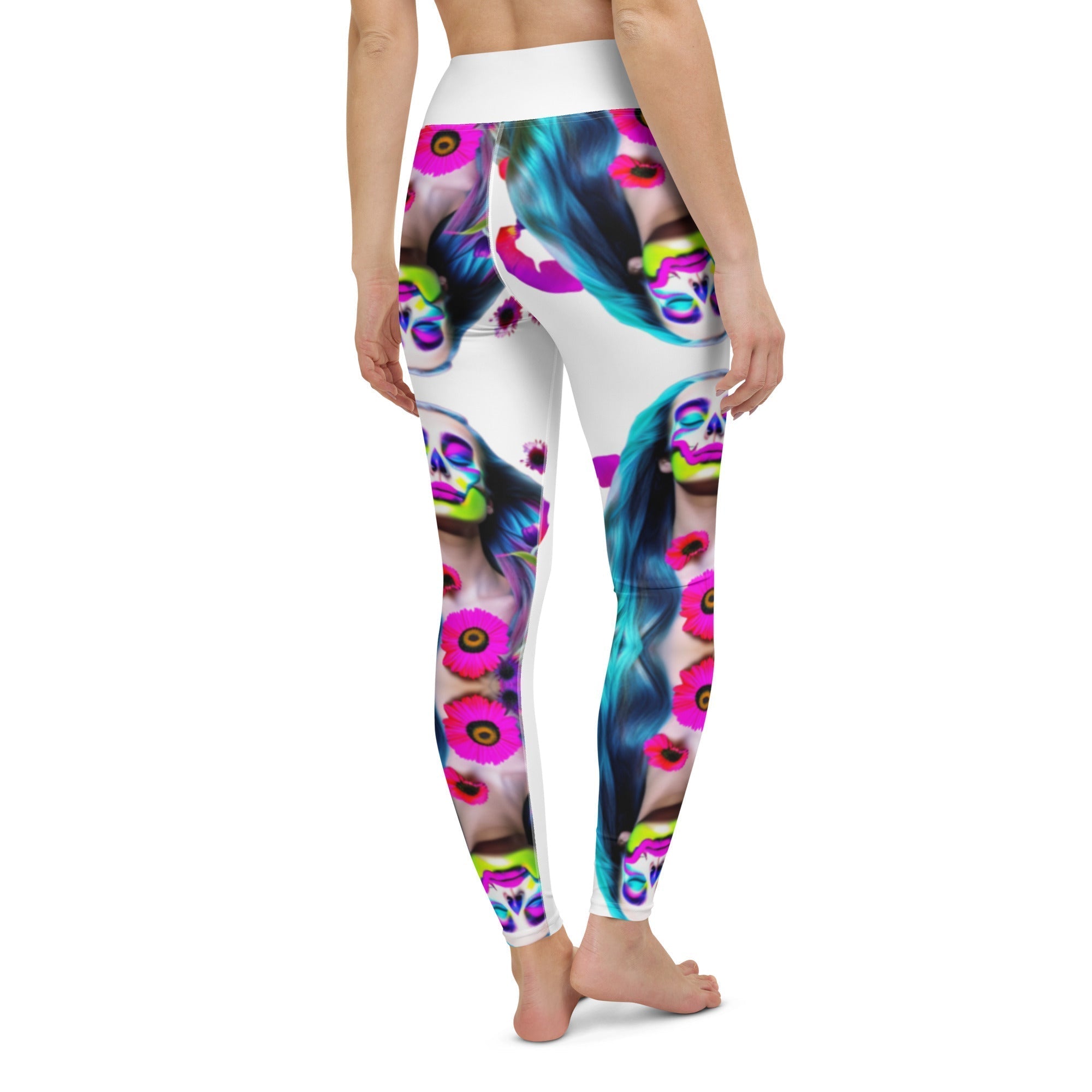 Enchanting Blooms Yoga Leggings - Embrace the Magic of Wearable Art and Eco-Friendly Comfort, and Unleash Your Inner Fairy - Guy Christopher