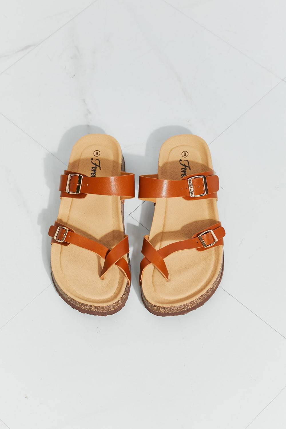 Enchanting Coastal Escape Toe Ring Footbed Slide Sandal - Let the Magic of Nature Transport You to a World of Comfort and Style - Guy Christopher