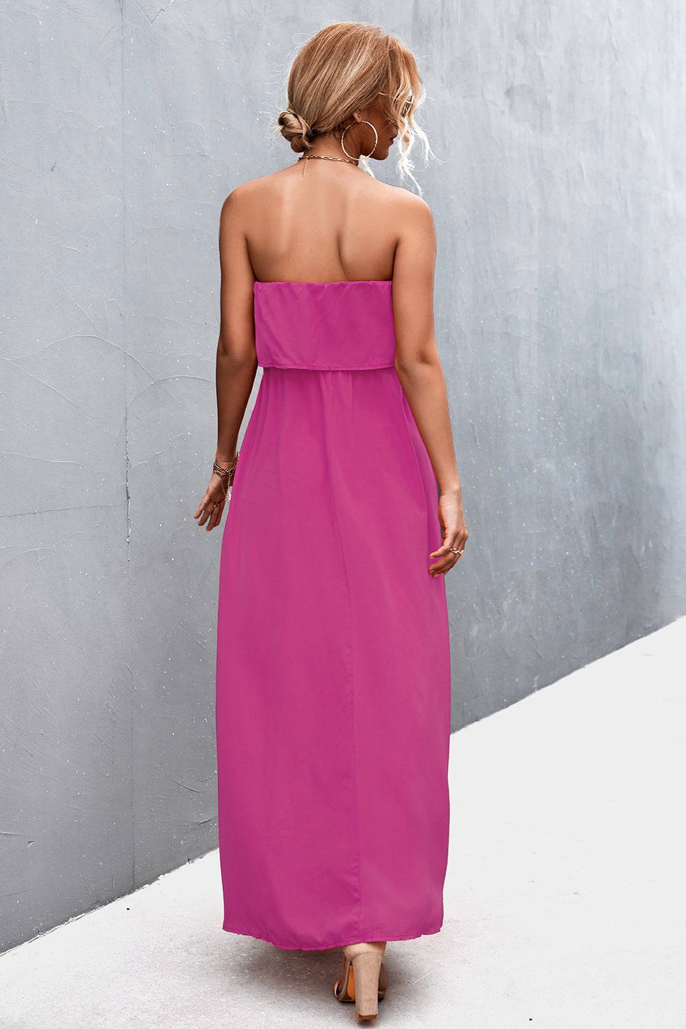 Enchanting Dreams Strapless Maxi Dress - Embrace Your Inner Goddess and Indulge in a World of Romance - Crafted for Timeless Beauty. - Guy Christopher