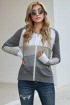 Enchanting Dreams Zip-Up Cardigan - Embrace Effortless Romance and Serene Elegance with This Soft and Flattering Piece. - Guy Christopher