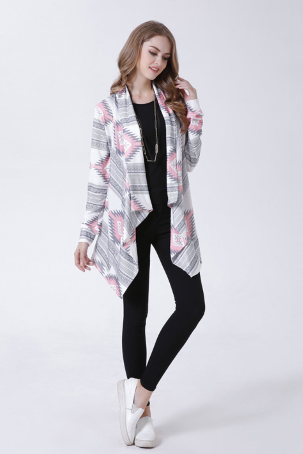 Enchanting Geometric Cardigan - Wrap Yourself in Dreamy Elegance - Indulge in Sumptuous Comfort - Guy Christopher