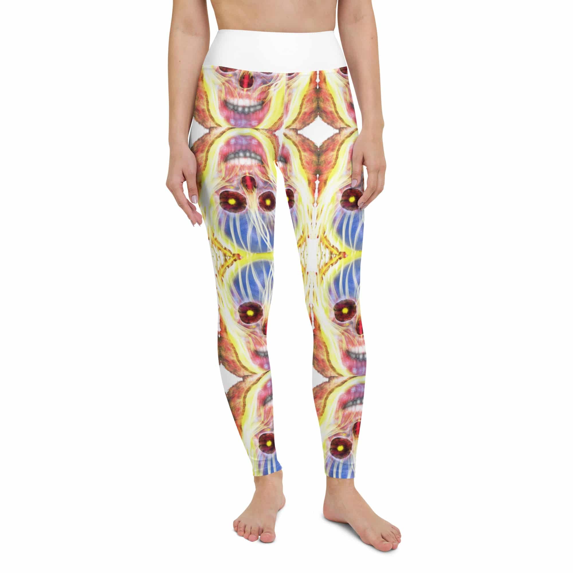 Enchanting Kaleidoscope Queen Yoga Leggings - Experience the Royal Treatment with Every Move! - Guy Christopher