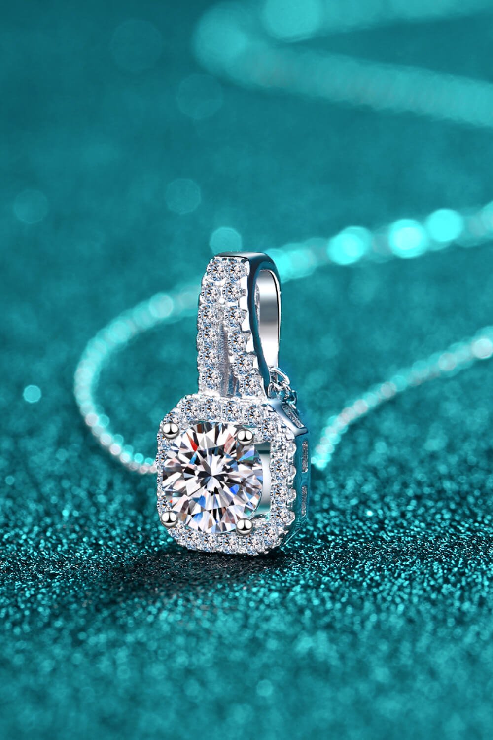 "Enchanting Love: 1 Carat Moissanite Necklace - Experience the Magic of Our Breathtaking Stone and Adorn Your Love with Elegance" - Guy Christopher