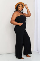 Enchanting Nights Full Size Jumpsuit - Embrace Your Inner Goddess and Shine Bright like a Star - Luxuriously Soft Blend of Viscose and Linen for Ultimate Comfort - Guy Christopher