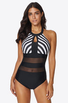 Enchanting Waves Striped Halter Top - Embrace Romance on the Beach - Soft and Stretchy Comfort for Your Dreamy Getaway. - Guy Christopher