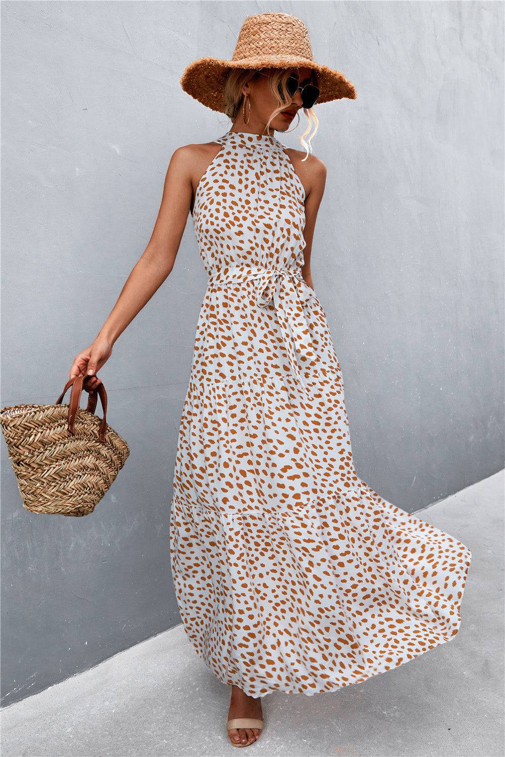 Enchantress Printed Maxi Dress - Embrace the Magic of Love with our Dreamy Grecian Dress - Feel Like a Fairytale Princess in Every Moment - Guy Christopher