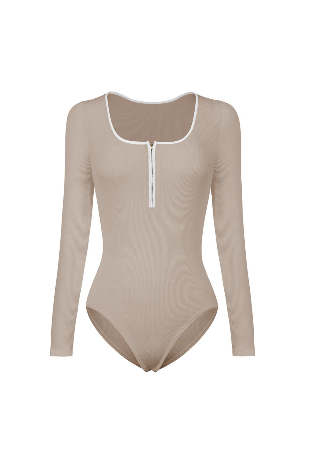 Enchantress' Ribbed Bodysuit - Embrace the Ethereal Beauty and Captivate Hearts with Confidence - Guy Christopher