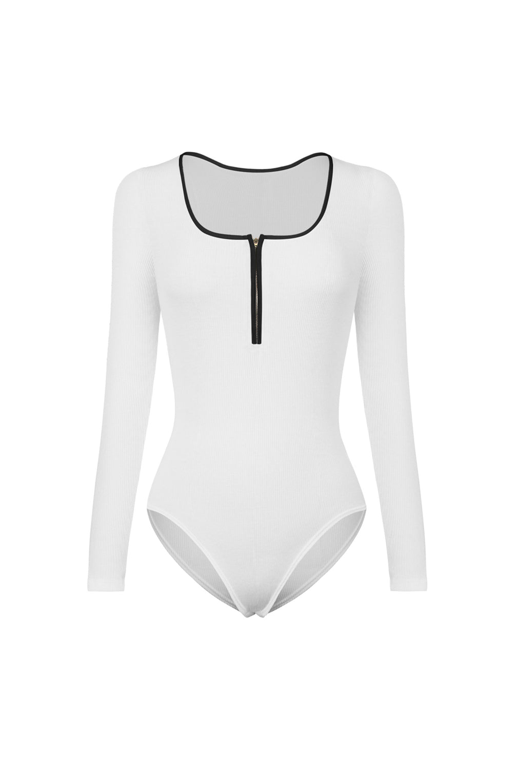 Enchantress' Ribbed Bodysuit - Embrace the Ethereal Beauty and Captivate Hearts with Confidence - Guy Christopher