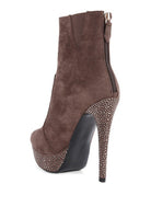 Espiree Microfiber High Heeled Ankle Boots - Guy Christopher