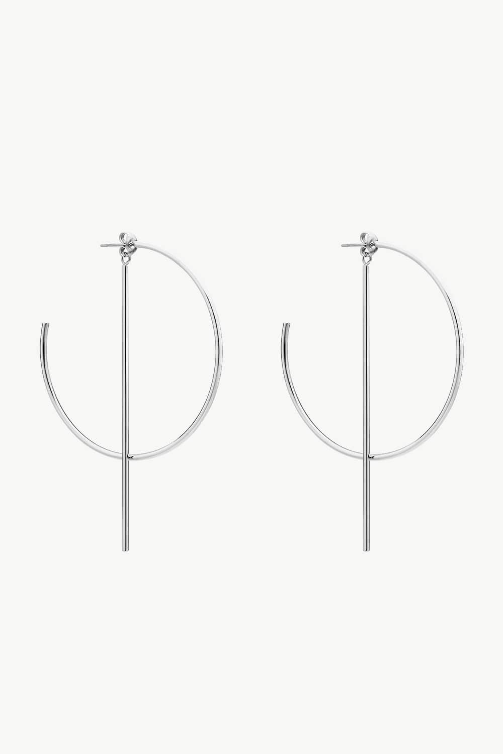 Eternal Love - Embrace Timeless Elegance with C-Hoop Stainless Steel Earrings - Radiate Romance and Confidence - Guy Christopher