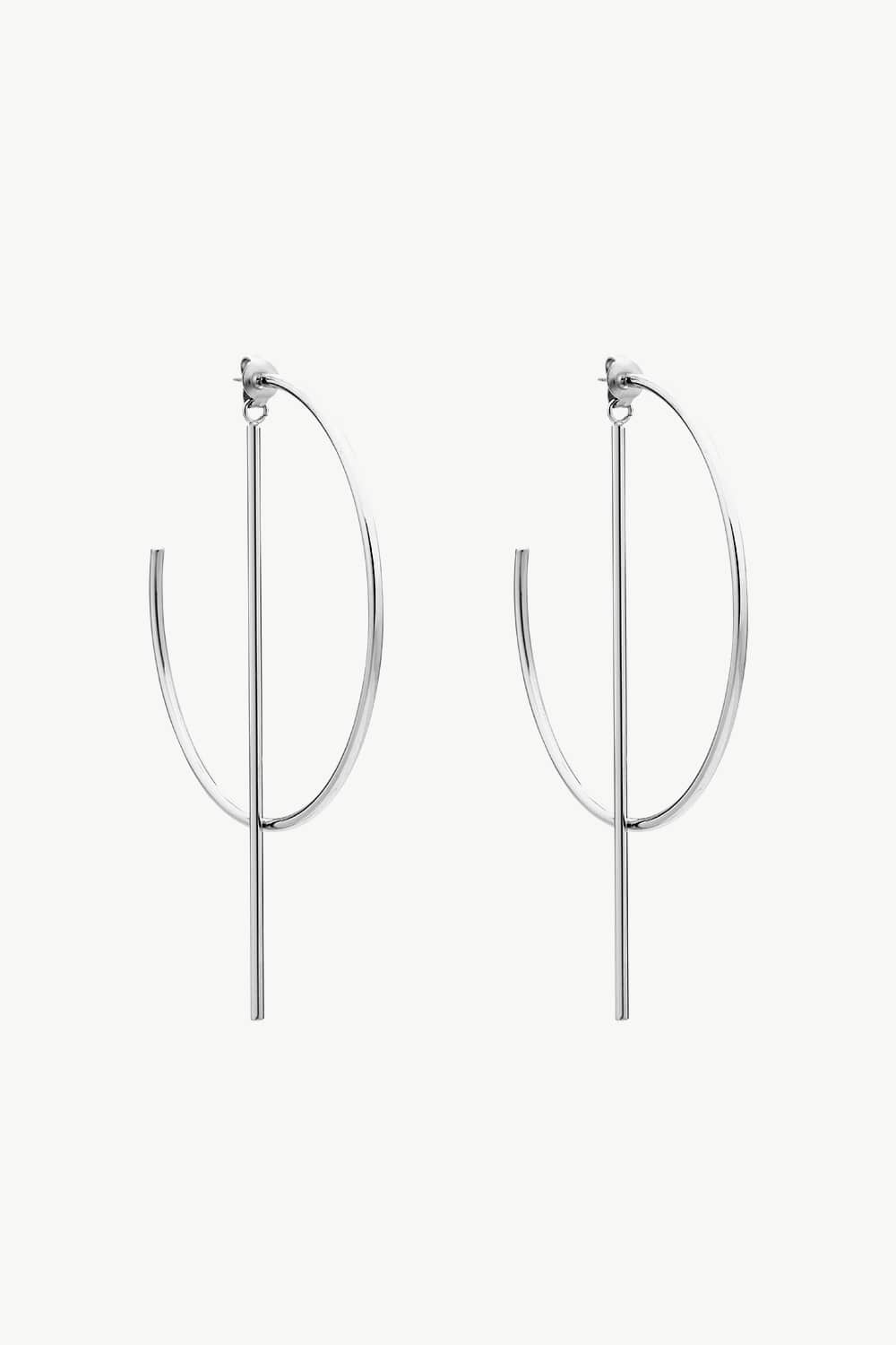 Eternal Love - Embrace Timeless Elegance with C-Hoop Stainless Steel Earrings - Radiate Romance and Confidence - Guy Christopher