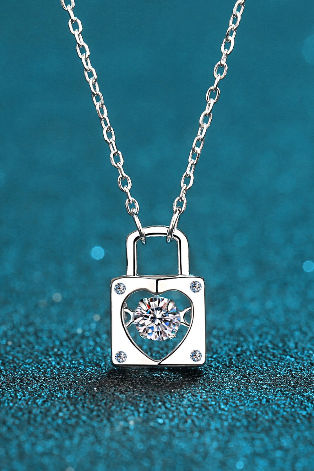 "Eternal Love - Mesmerizing Moissanite Pendant Necklace - A Timeless Celebration of Your Affection" - Guy Christopher
