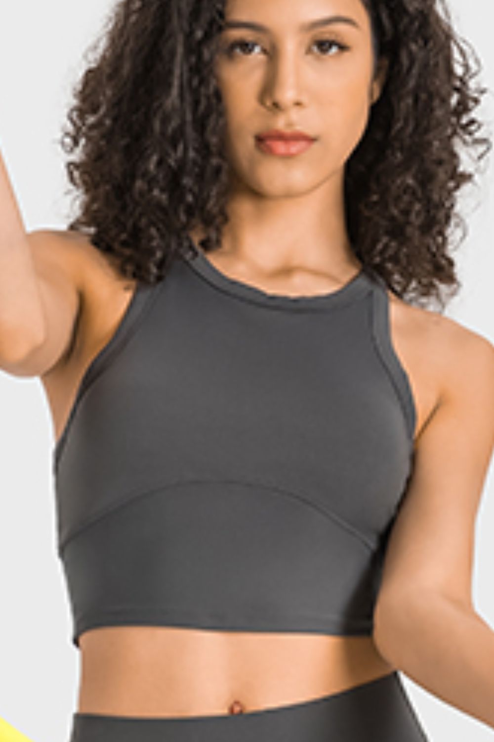 Ethereal Embrace - Embody the Soul of Freedom and Beauty with Our Racerback Cropped Sports Tank - Experience Seamless Flow in Every Movement - Guy Christopher