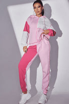 Exposed Seams Color Block Hoodie and Pants Set - Guy Christopher