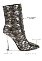 Extravagance Mirror Embellished Stiletto Boots - Guy Christopher