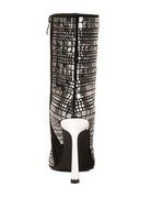 Extravagance Mirror Embellished Stiletto Boots - Guy Christopher