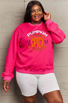 Simply Love Full Size PUMPKIN SPICE Graphic Sweatshirt - Guy Christopher 